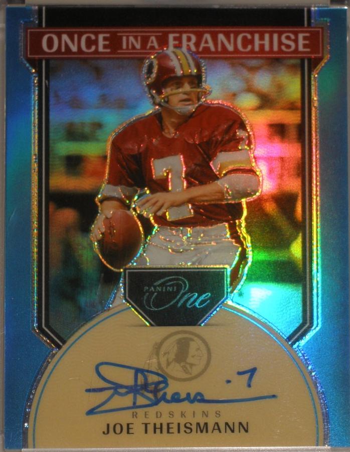Joe Theismann [Platinum Once in a Franchise Autograph] #353