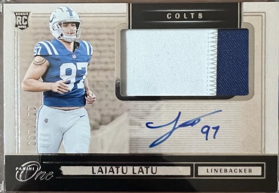 Laiatu Latu [Rookie Patch Autograph] #26