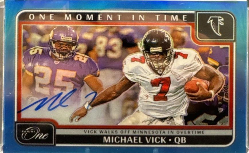 Michael Vick [Platinum One Moment in Time Autograph] #393