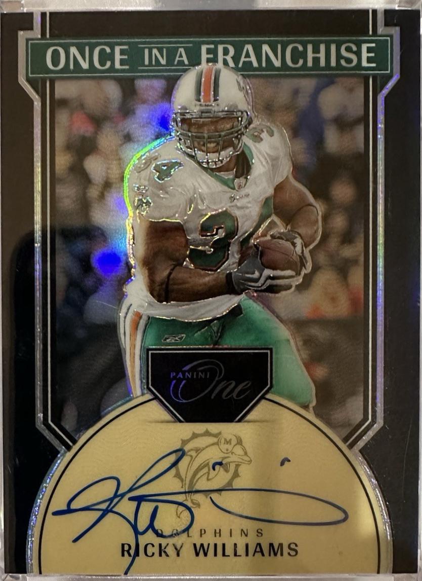 Ricky Williams [Black Once in a Franchise Autograph] #344