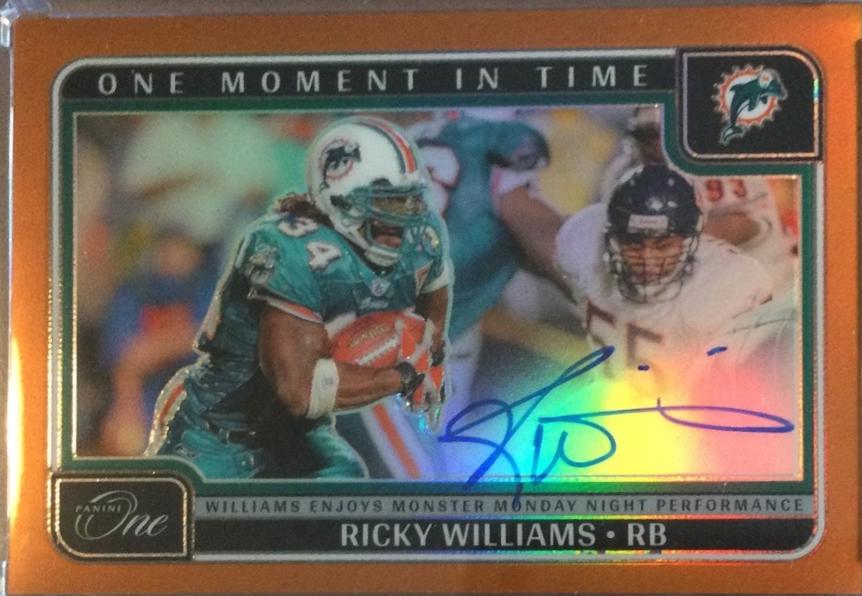Ricky Williams [Bronze One Moment in Time Autograph] #392