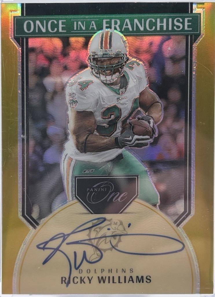 Ricky Williams [Gold Once in a Franchise Autograph] #344