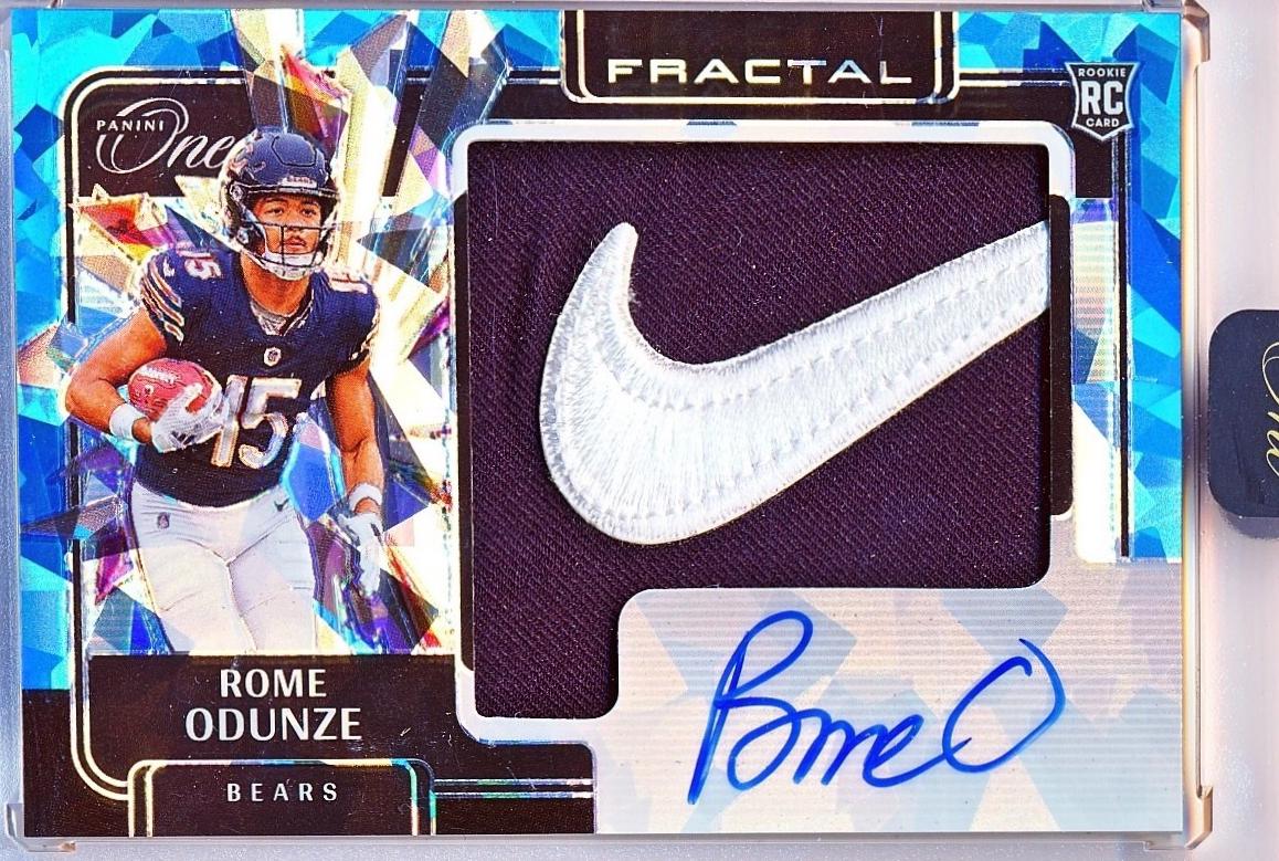 Rome Odunze [Brand Logo Rookie Fractal Patch Autograph] #394