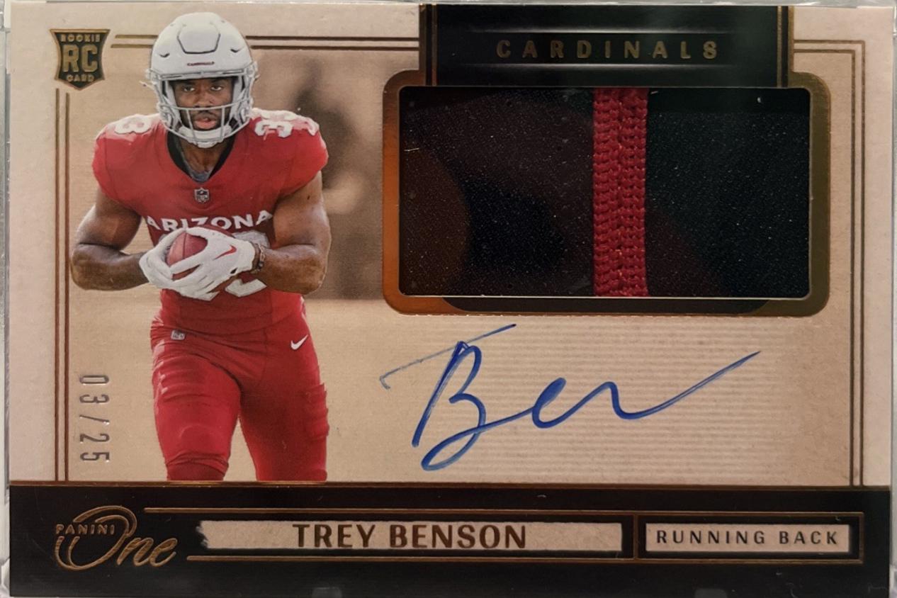 Trey Benson [Bronze Rookie Patch Autograph] #18