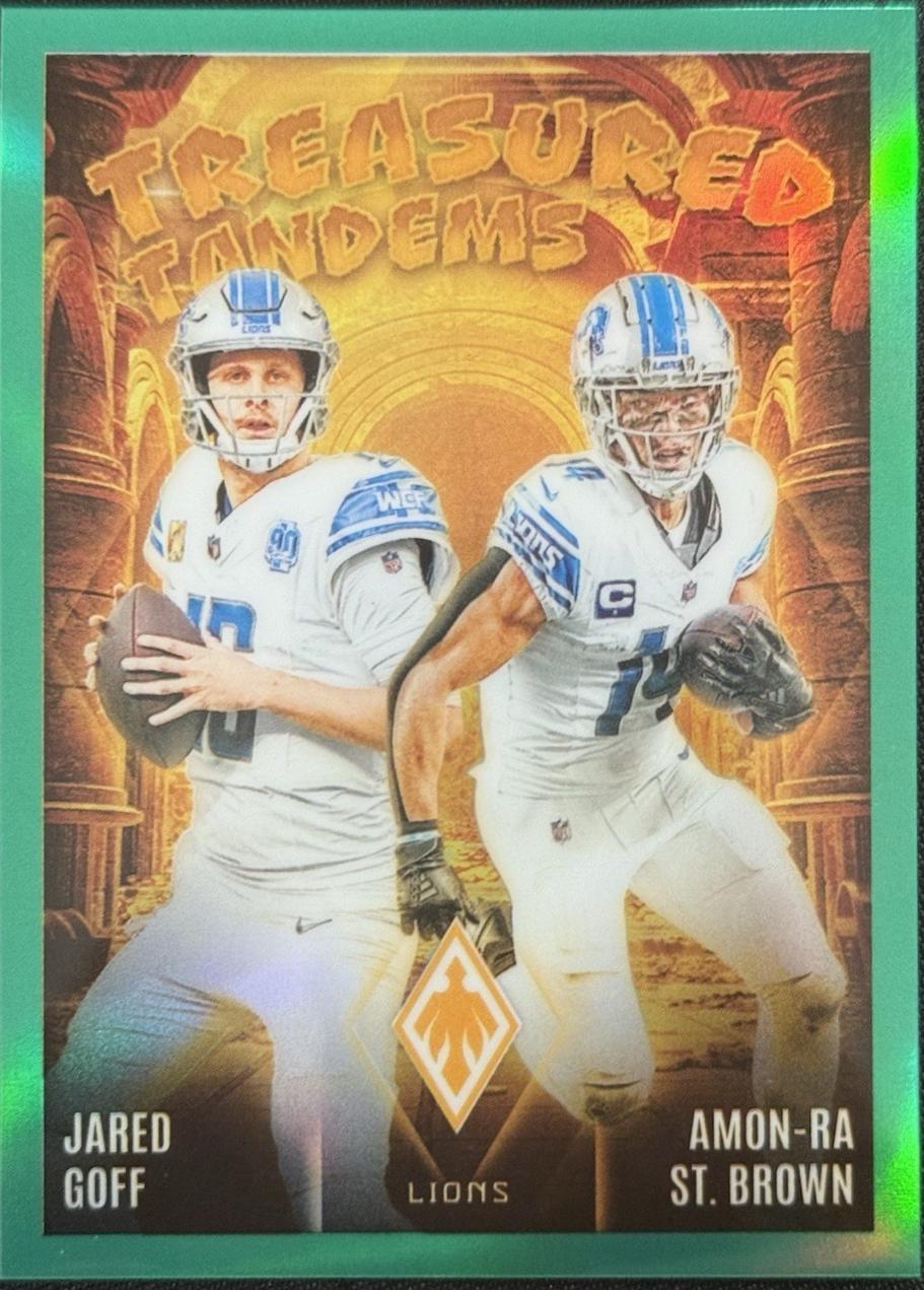 Amon-Ra St. Brown / Jared Goff [Green] #TT-DET