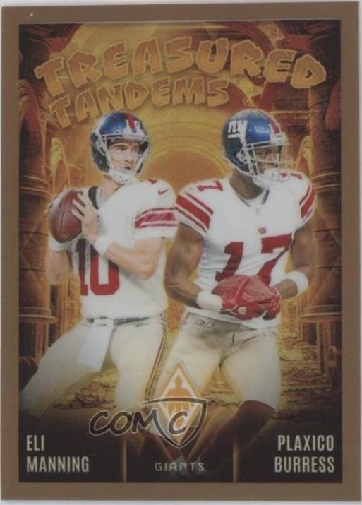 Eli Manning / Plaxico Burress [Gold] #TT-NYG
