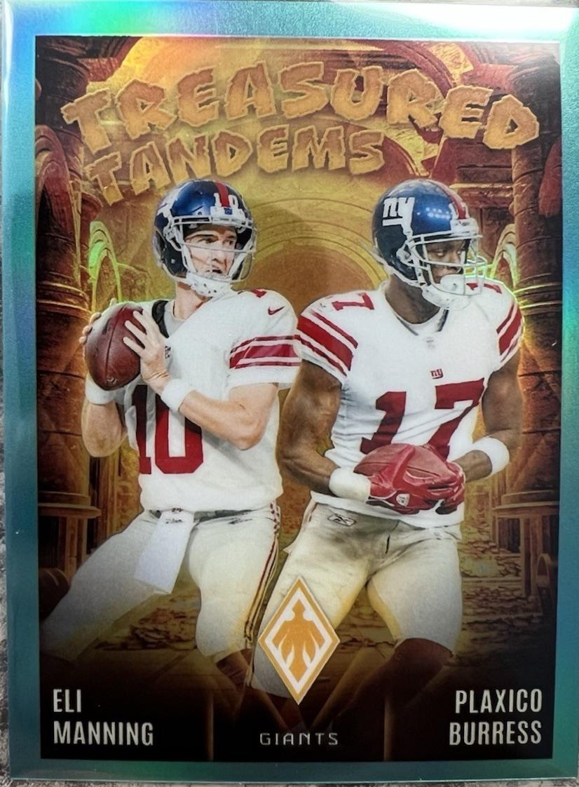 Eli Manning / Plaxico Burress [Teal] #TT-NYG