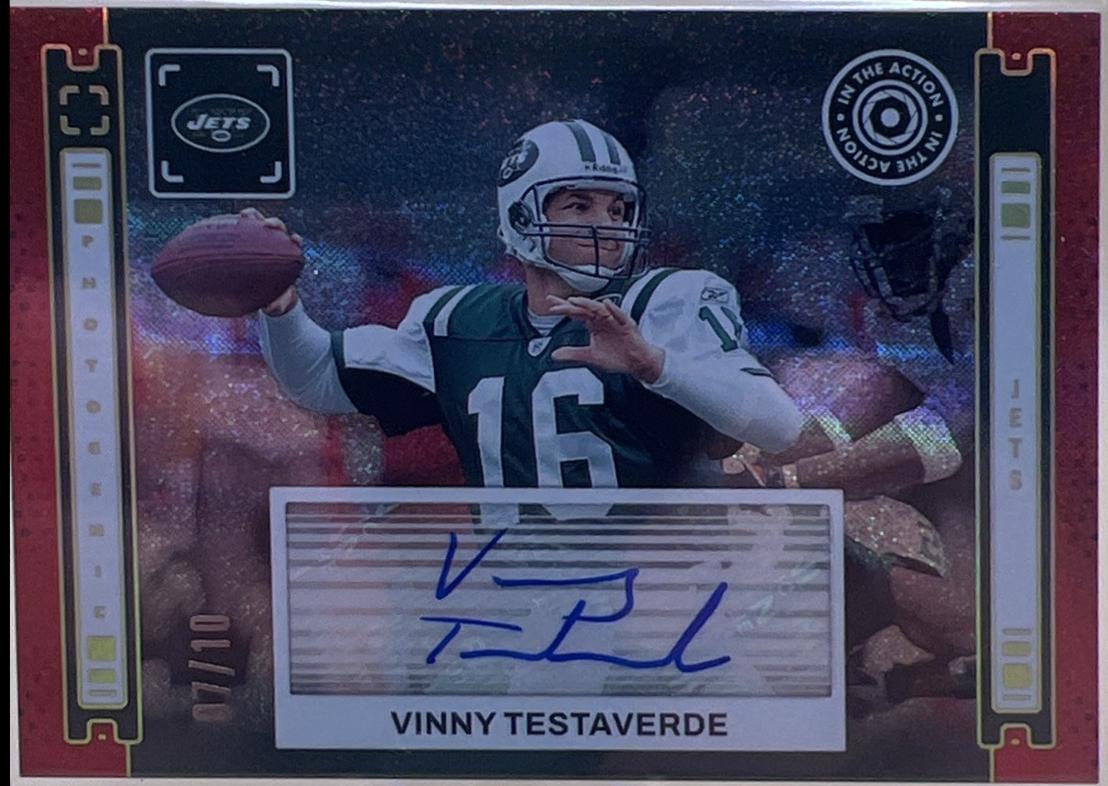 Vinny Testaverde [Red] #IAA-VTE