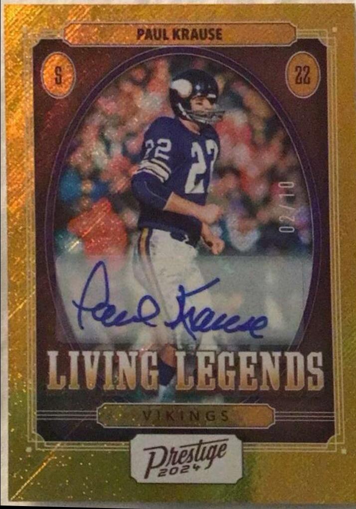 Paul Krause [Gold Xtra Points] #LL-PKE