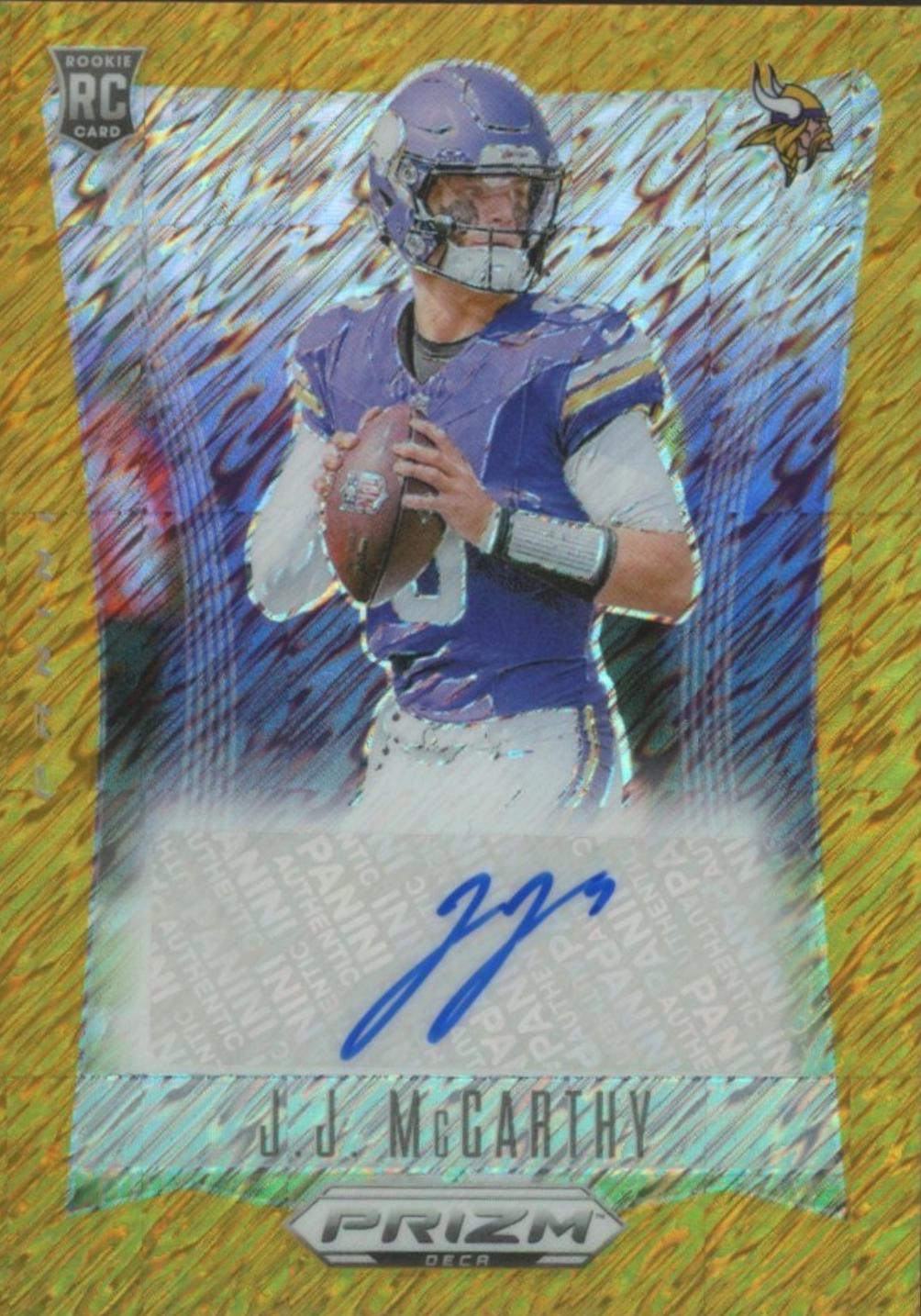 J.J. McCarthy [Gold Shimmer FOTL] #78