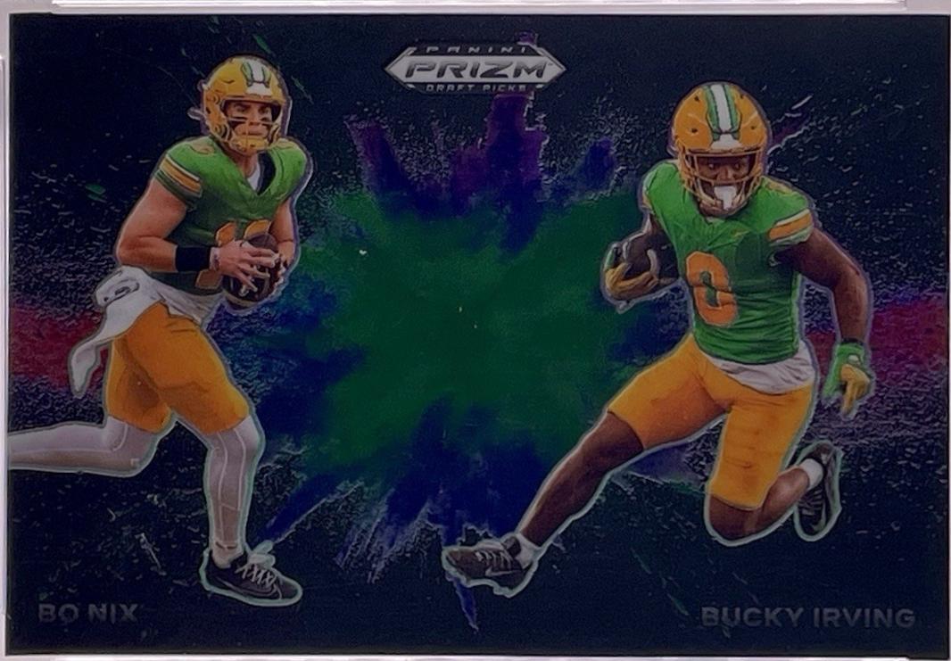 Bo Nix / Bucky Irving [Black] #CBD-UO