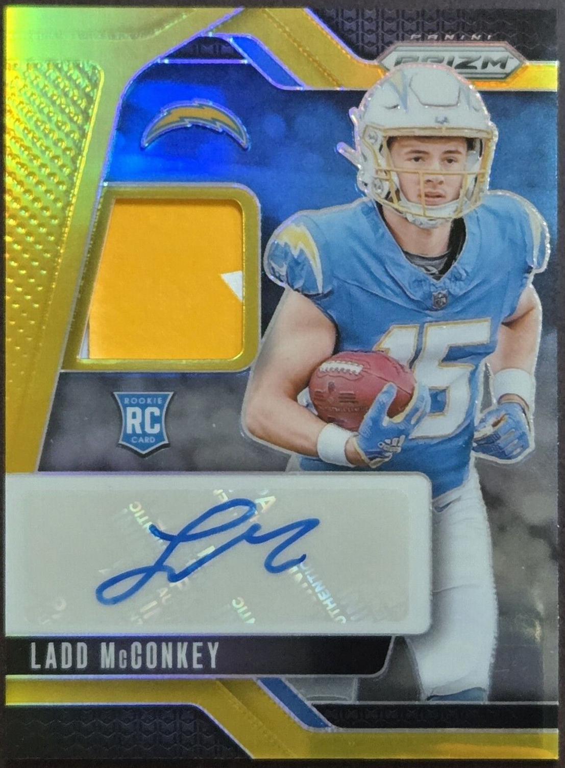 Ladd McConkey [Gold] #RPA-LMY