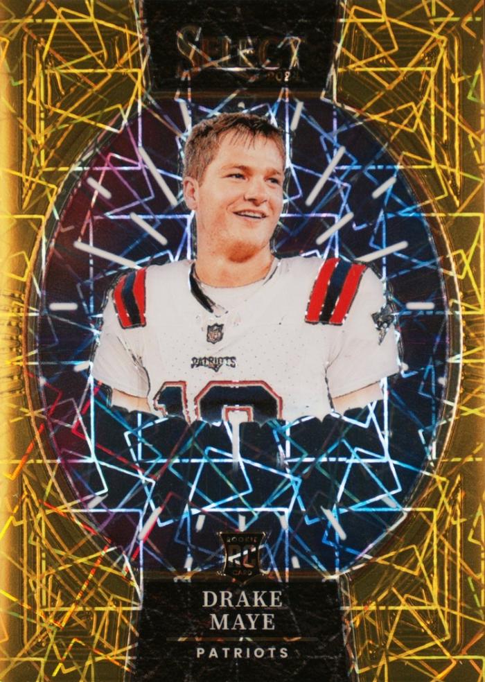 Drake Maye [Gold Prizm] #15