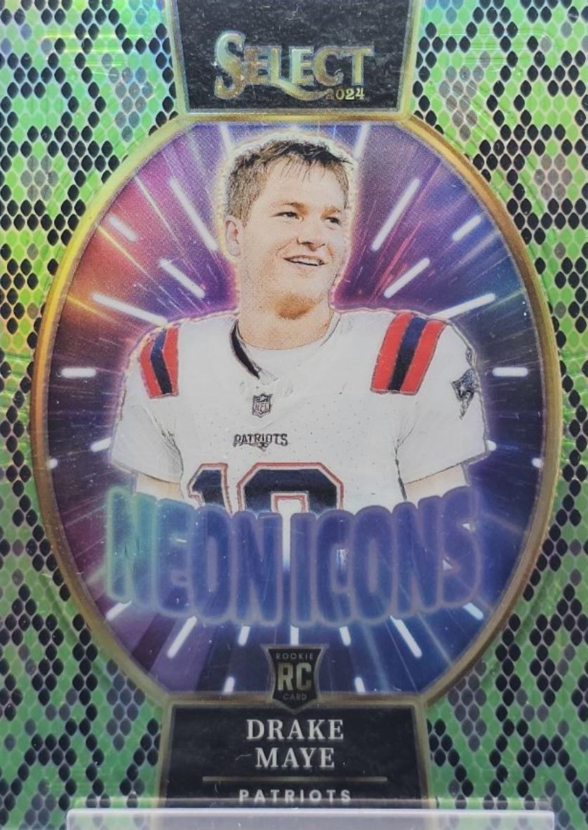 Drake Maye [Green Black Snakeskin Prizm] #15