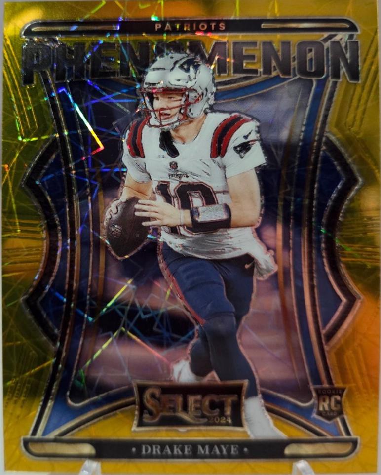Drake Maye [Gold Prizm] #3