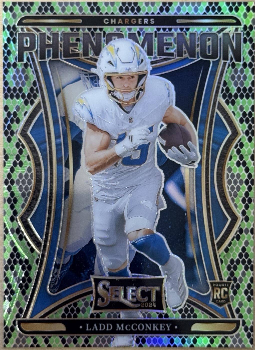 Ladd McConkey [Green Black Snakeskin Prizm] #13
