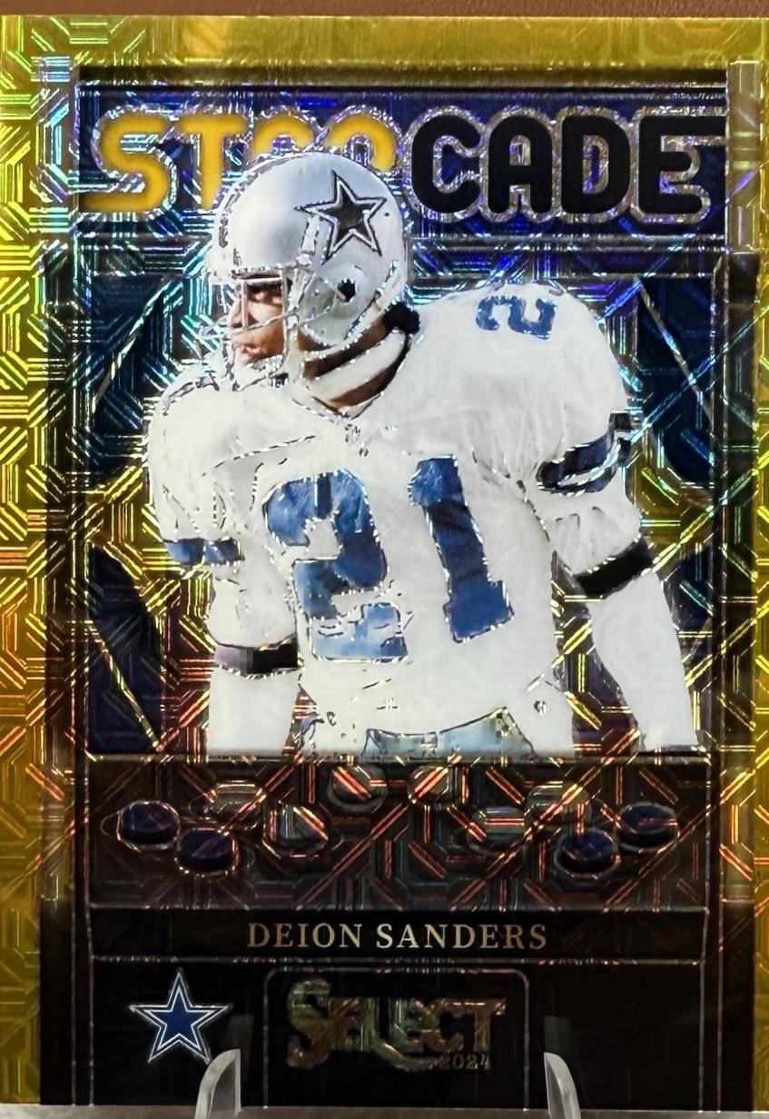 Deion Sanders [Gold Prizm] #4