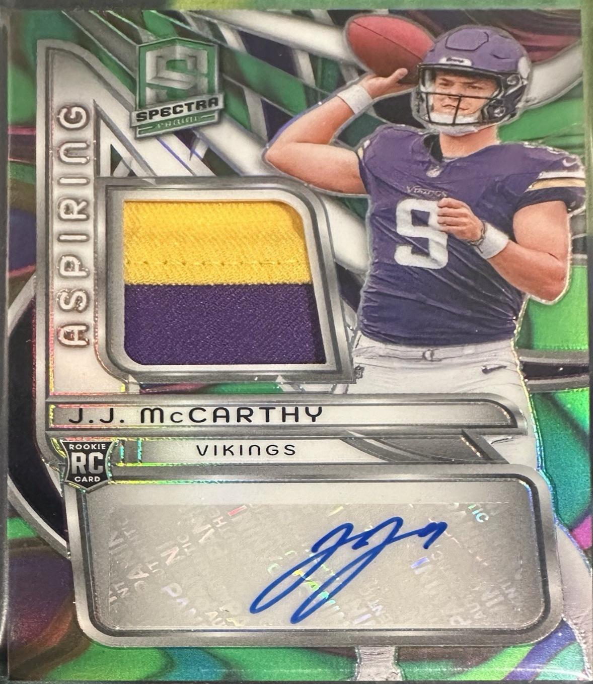 J.J. McCarthy [Marble Neon] #APA-JMY