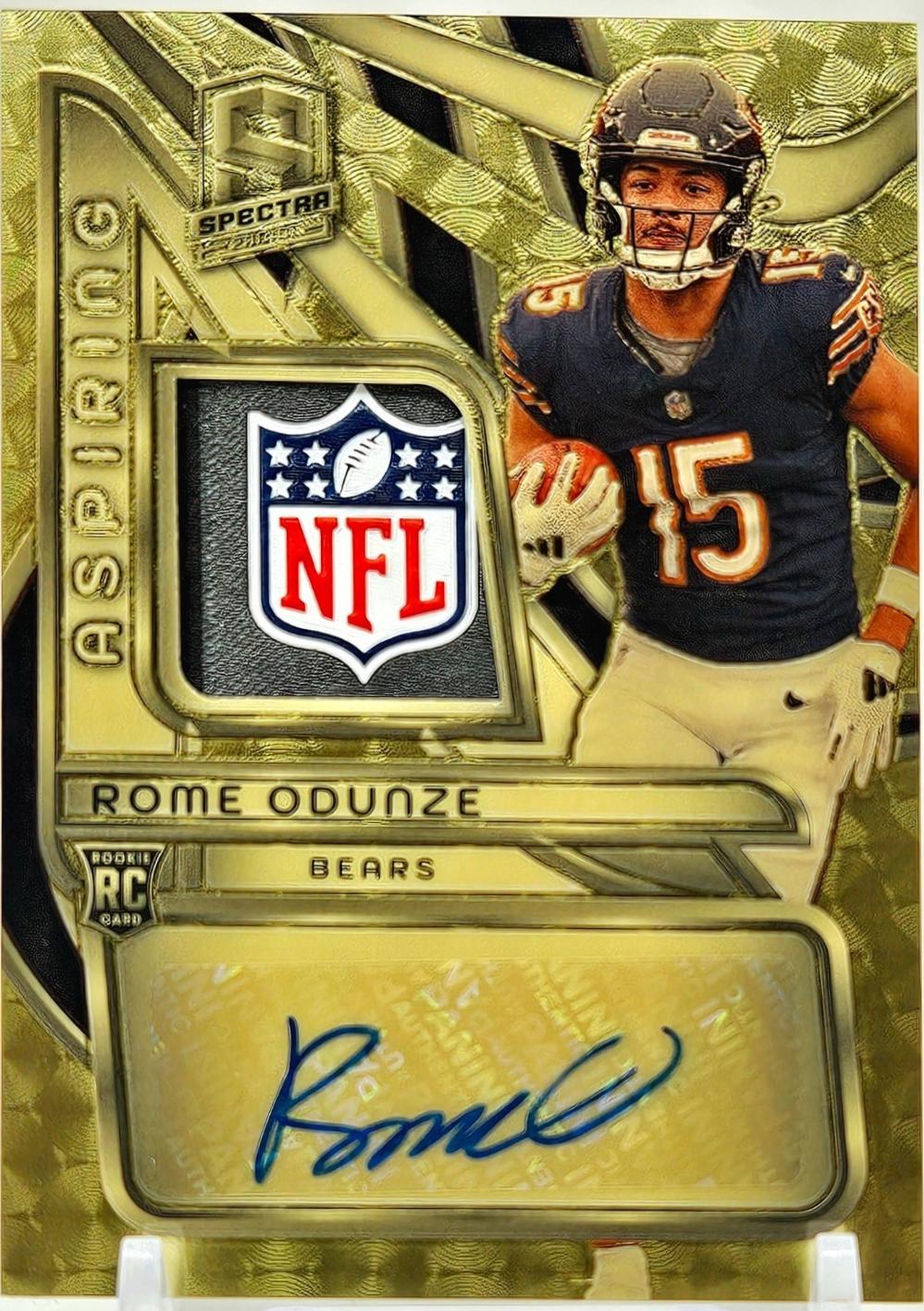Rome Odunze [NFL Shield Laundry Tag Gold] #APA-ROE