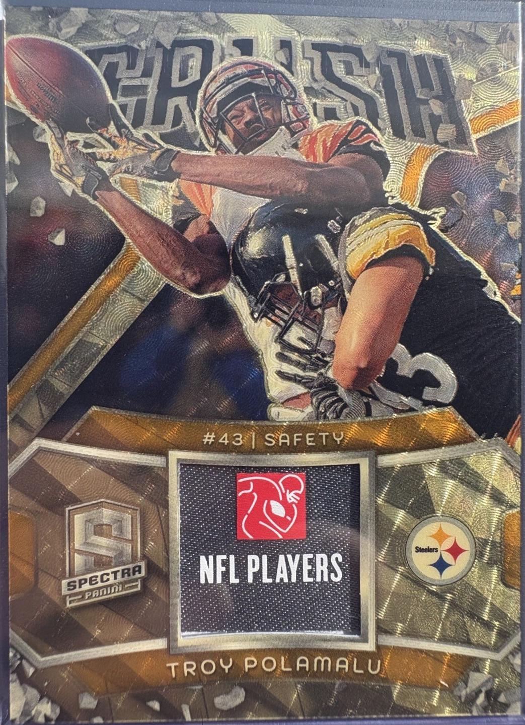 Troy Polamalu [Gold] #CRU-TPU