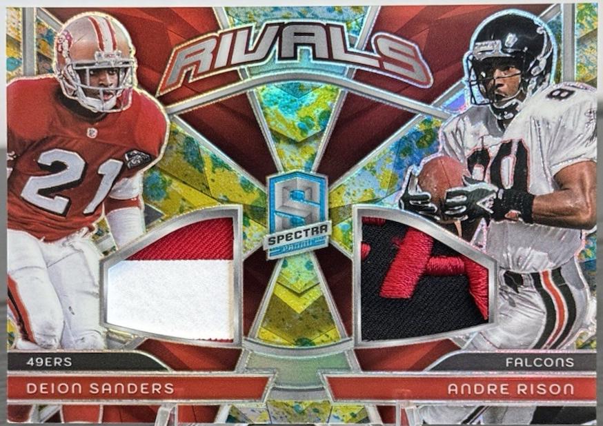 Andre Rison / Deion Sanders [Splatter Neon] #RVL-DSAR