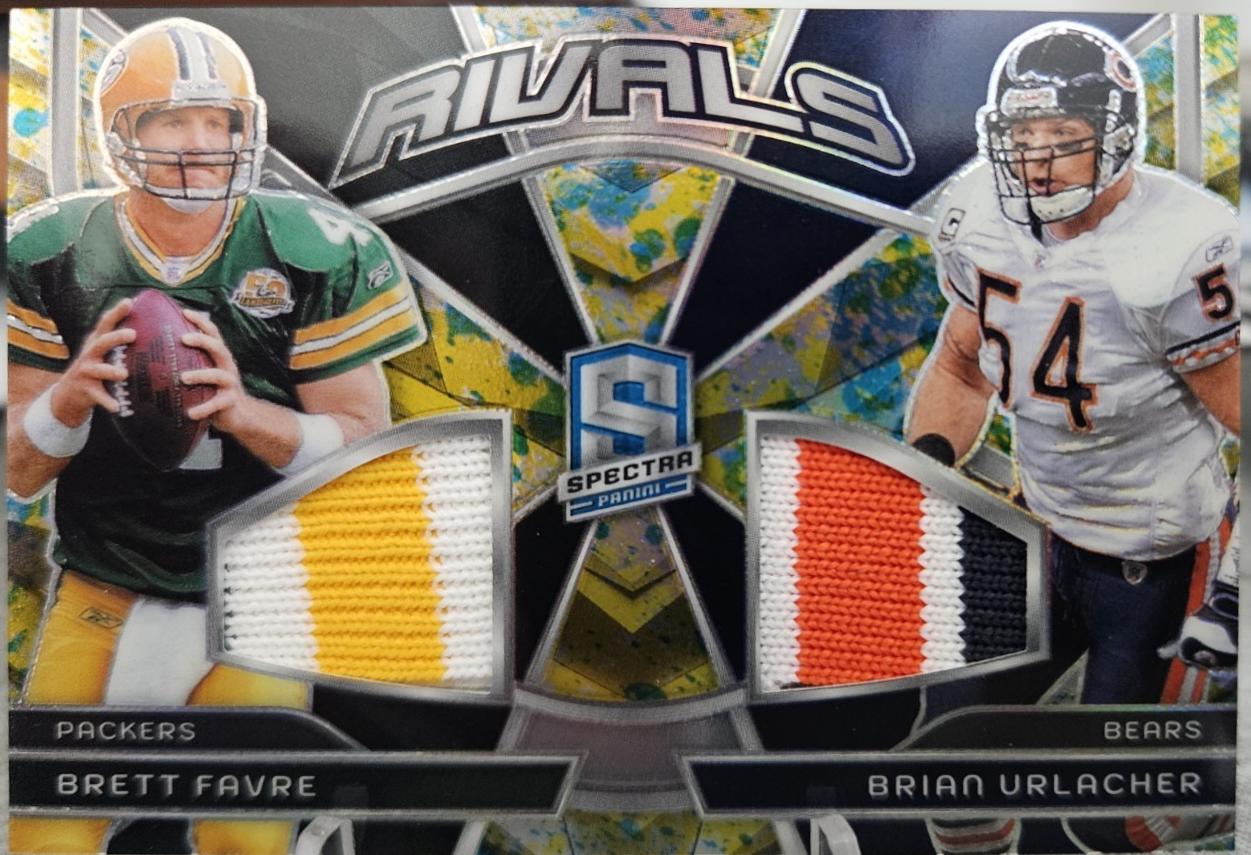 Brett Favre / Brian Urlacher [Splatter Neon] #RVL-BFBU