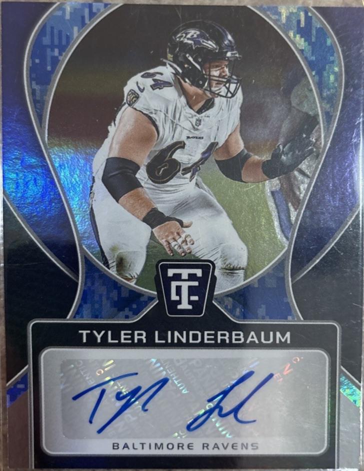 Tyler Linderbaum [Mirror Platinum Blue Camo] #2