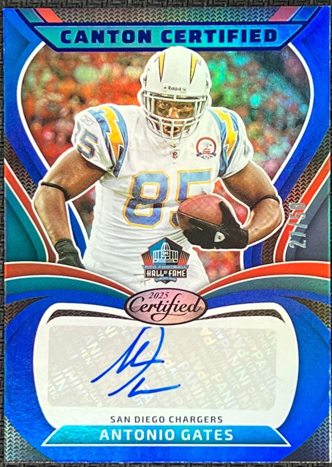 Antonio Gates [Mirror Blue] #CAN-AGA