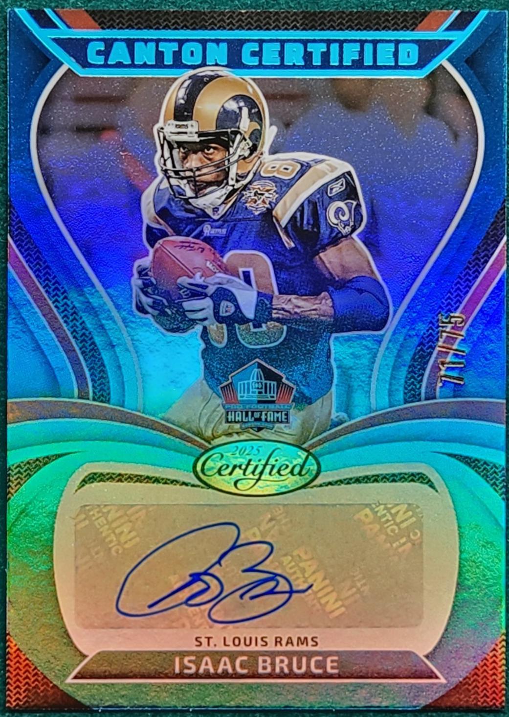 Isaac Bruce [Mirror Teal] #CAN-IBR