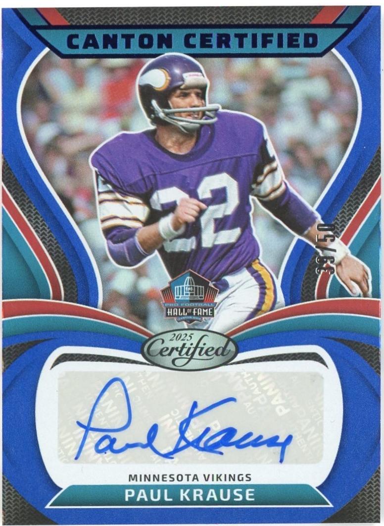 Paul Krause [Mirror Blue] #CAN-PKA