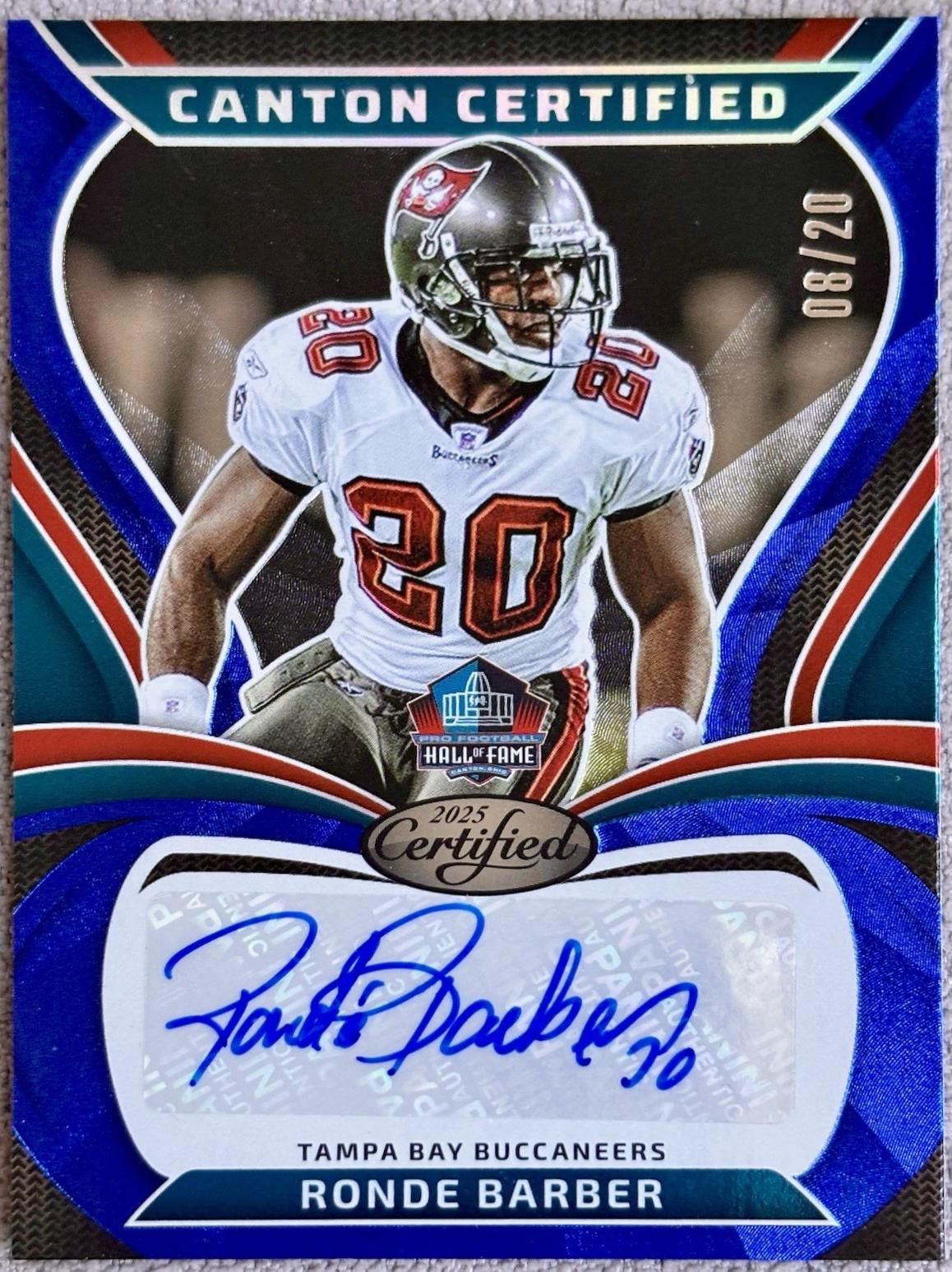 Ronde Barber [Blue Etch] #CAN-RBA