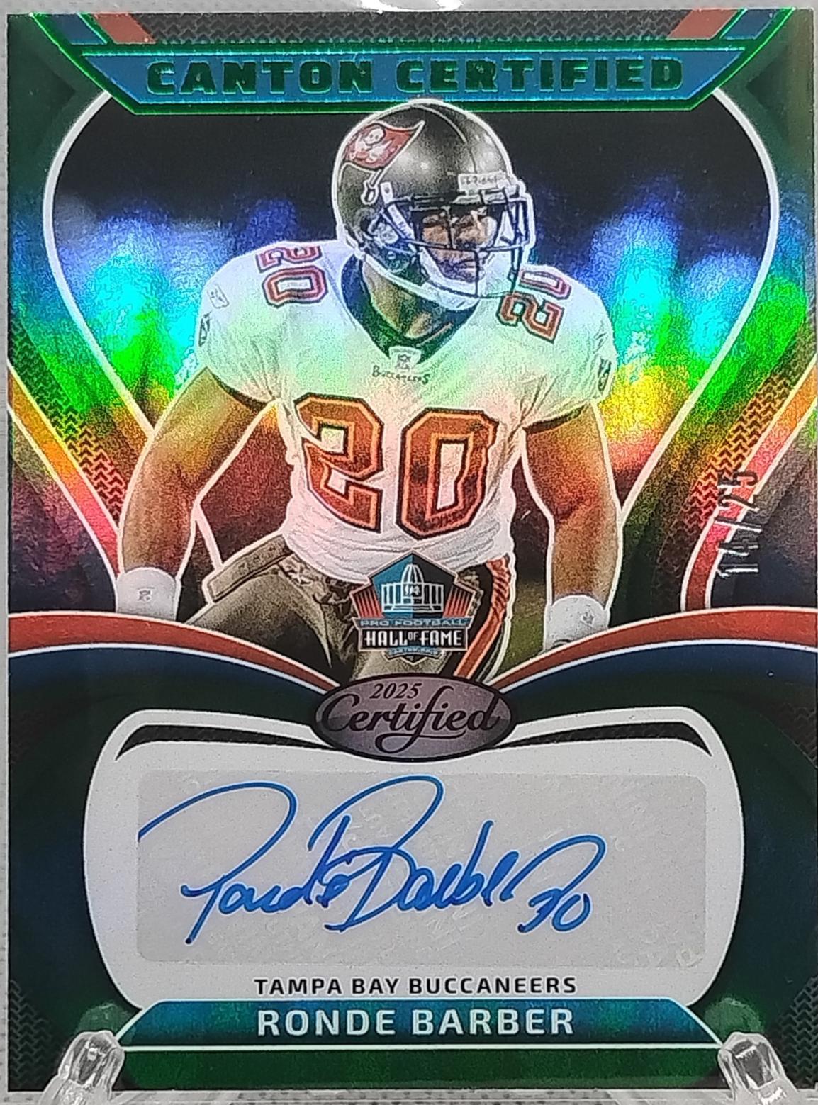 Ronde Barber [Mirror Green] #CAN-RBA