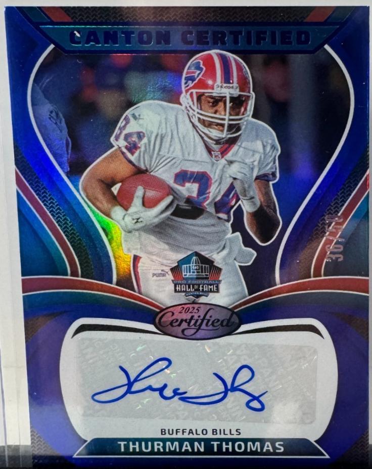 Thurman Thomas [Mirror Blue] #CAN-TTH