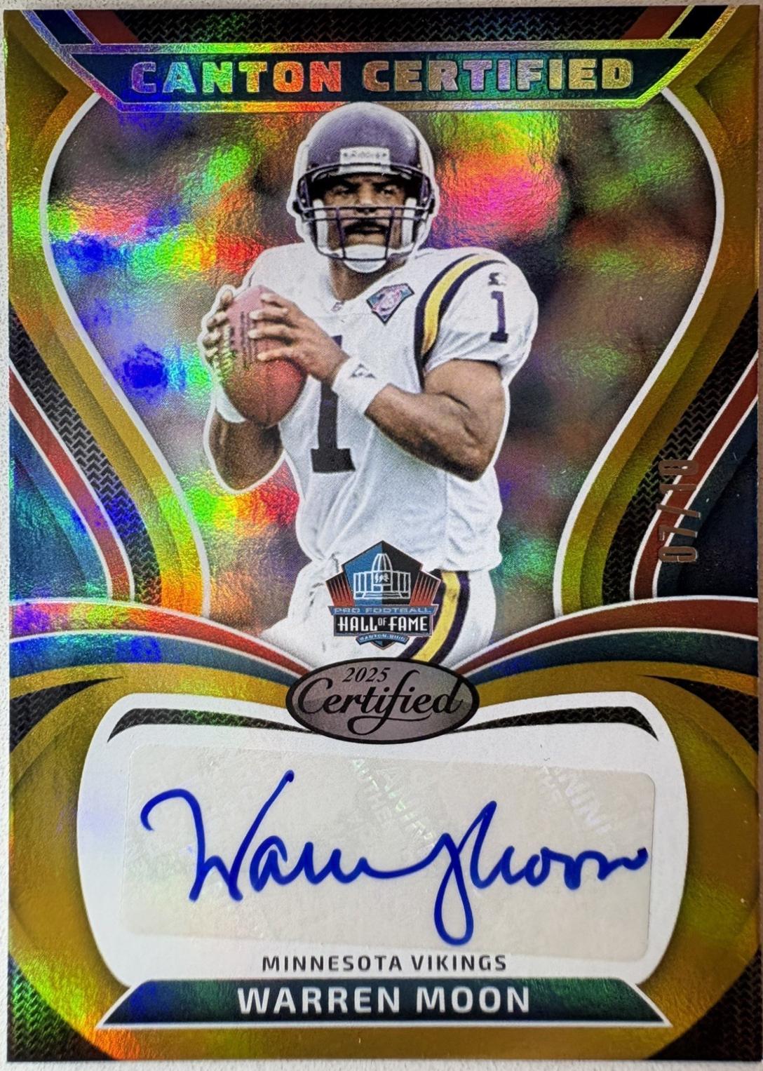 Warren Moon [Mirror Gold] #CAN-WMO