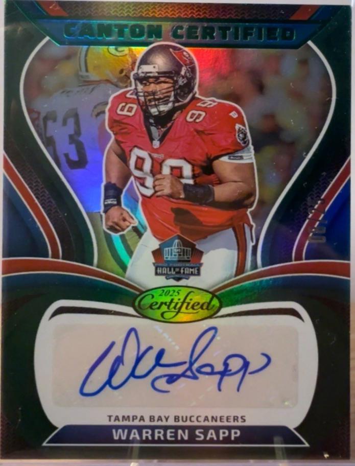 Warren Sapp [Green Etch] #CAN-WSA