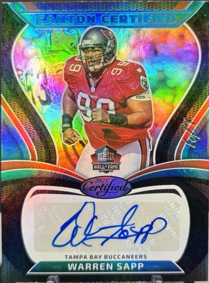 Warren Sapp [Mirror Black] #CAN-WSA