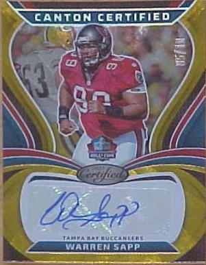 Warren Sapp [Mirror Gold] #CAN-WSA