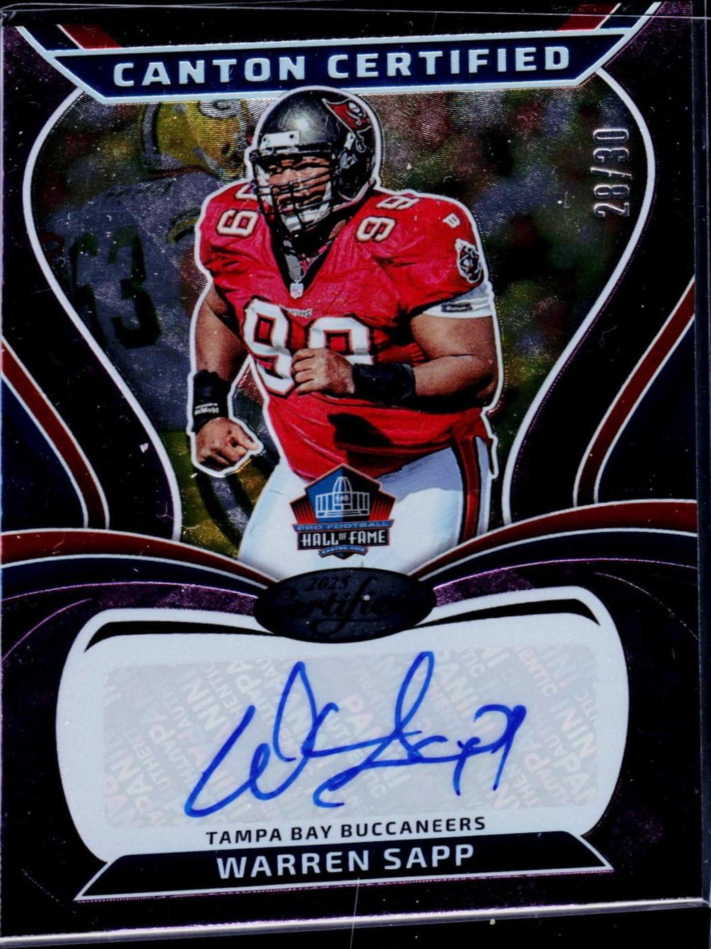 Warren Sapp [Purple Etch] #CAN-WSA