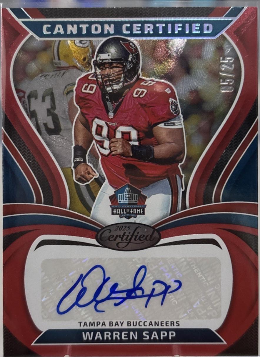 Warren Sapp [Red Etch] #CAN-WSA