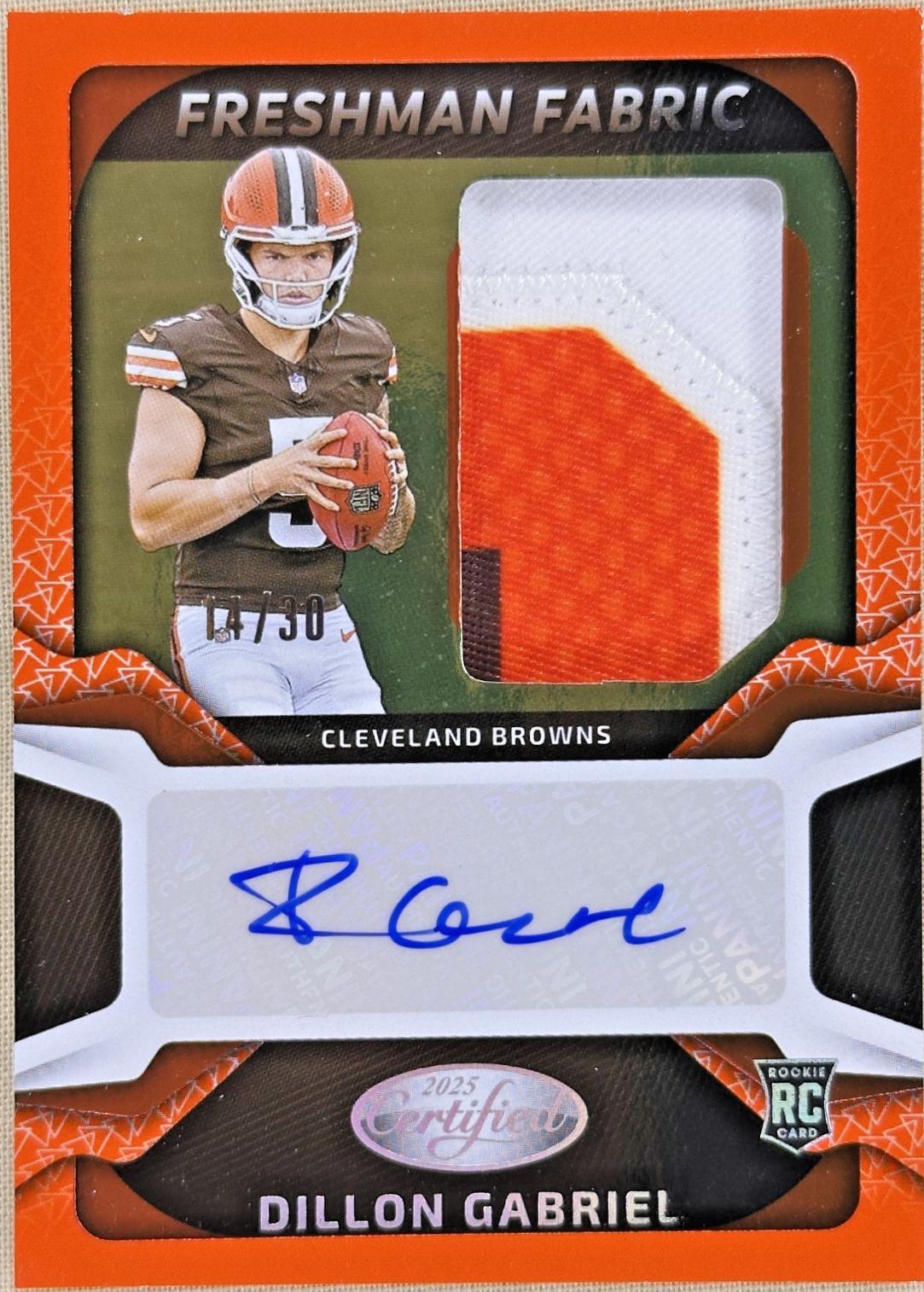 Dillon Gabriel [Orange Etch] #FBC-DGL
