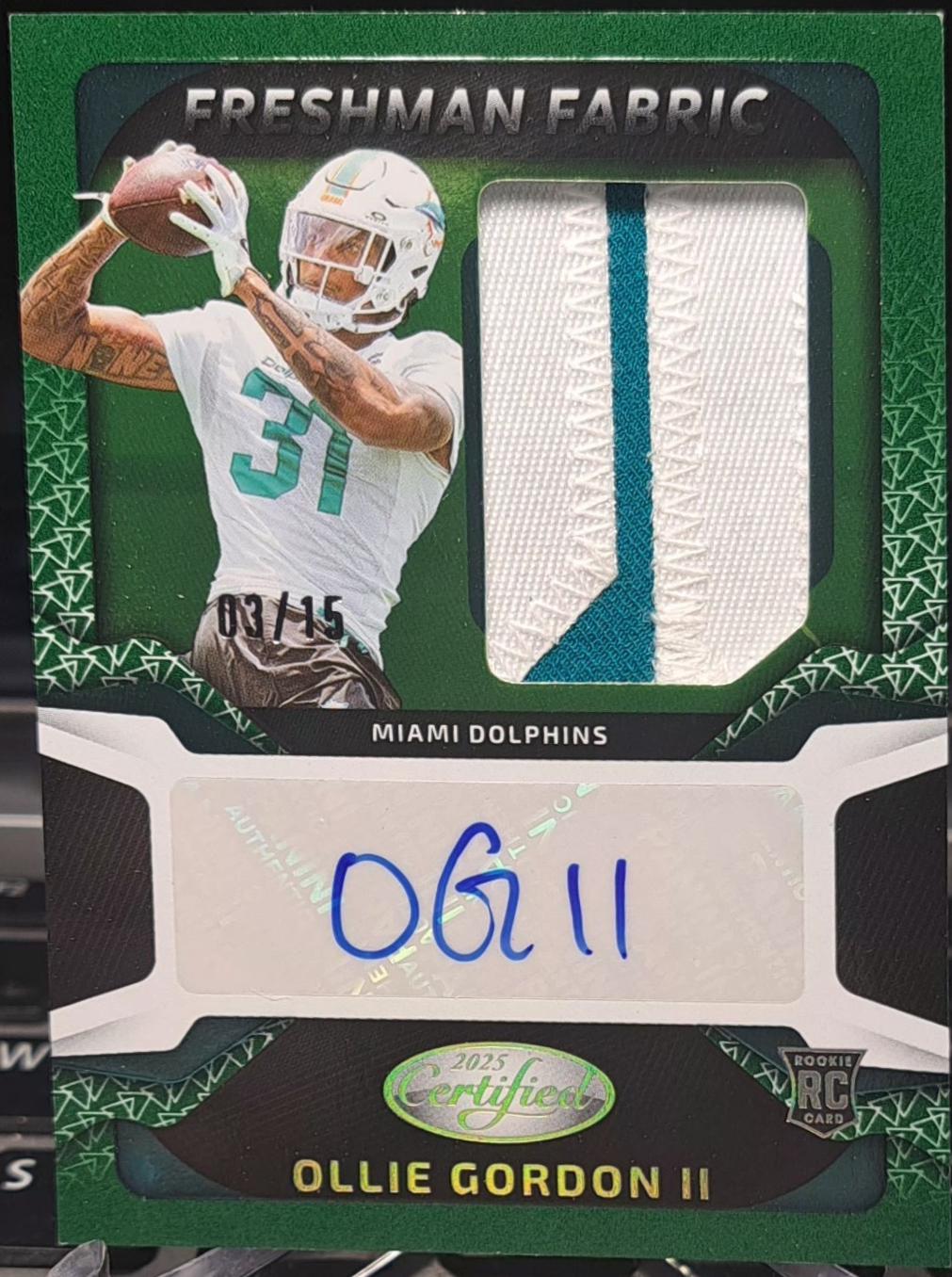 Ollie Gordon II [Green Etch] #FBC-OGN
