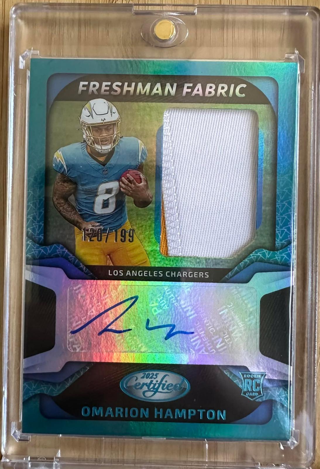 Omarion Hampton [Mirror Teal] #FBC-OHN