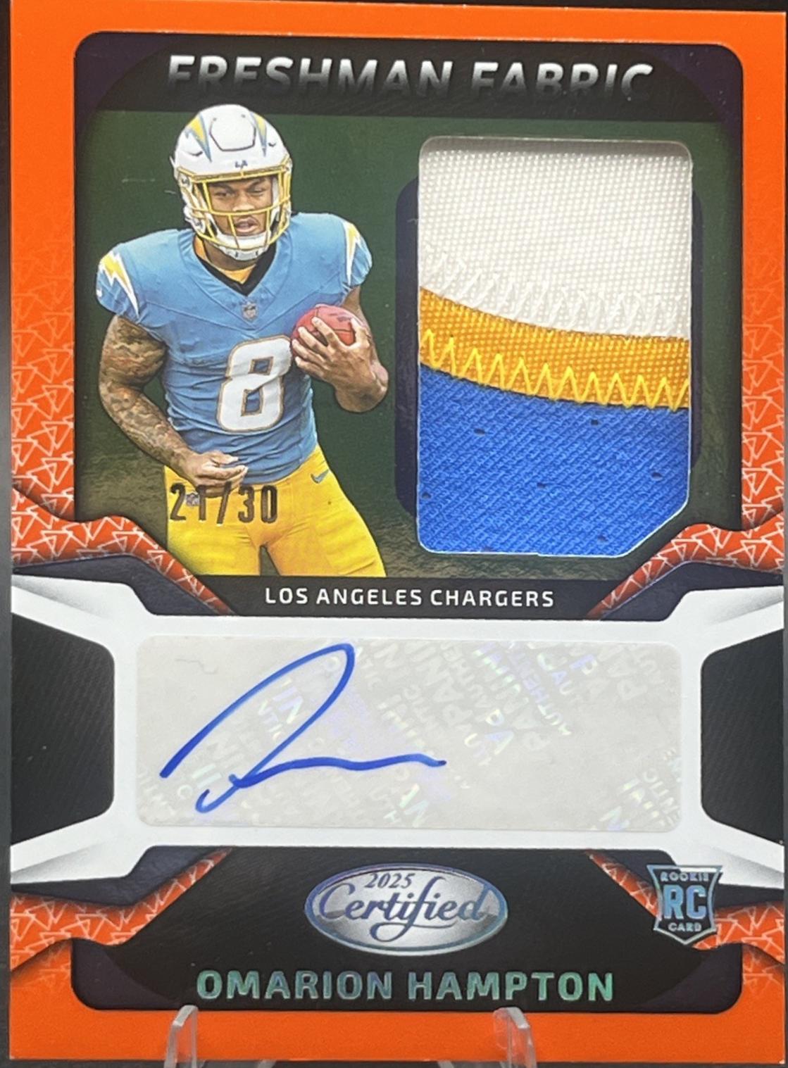 Omarion Hampton [Orange Etch] #FBC-OHN