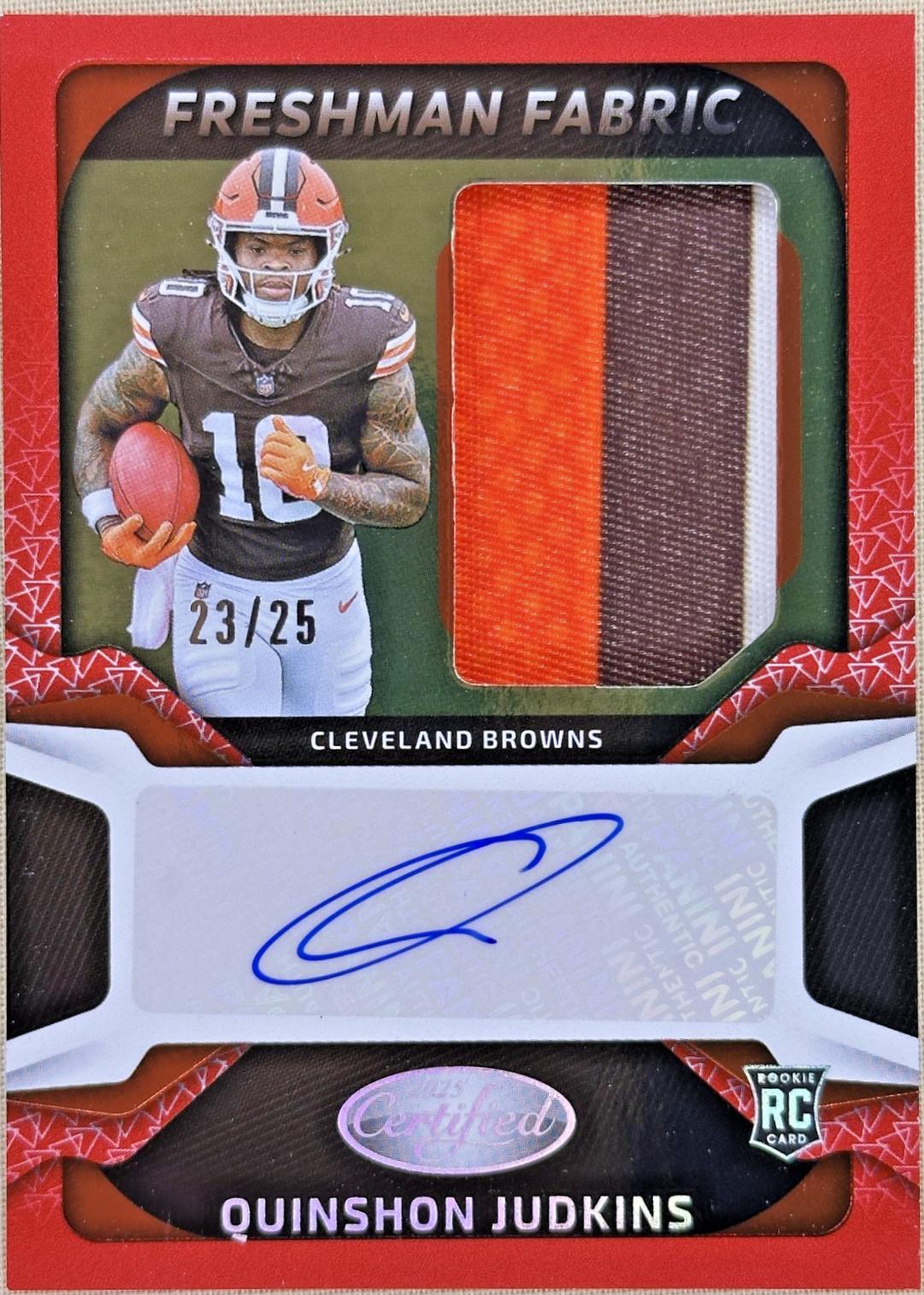 Quinshon Judkins [Gold Etch] #FBC-QJS