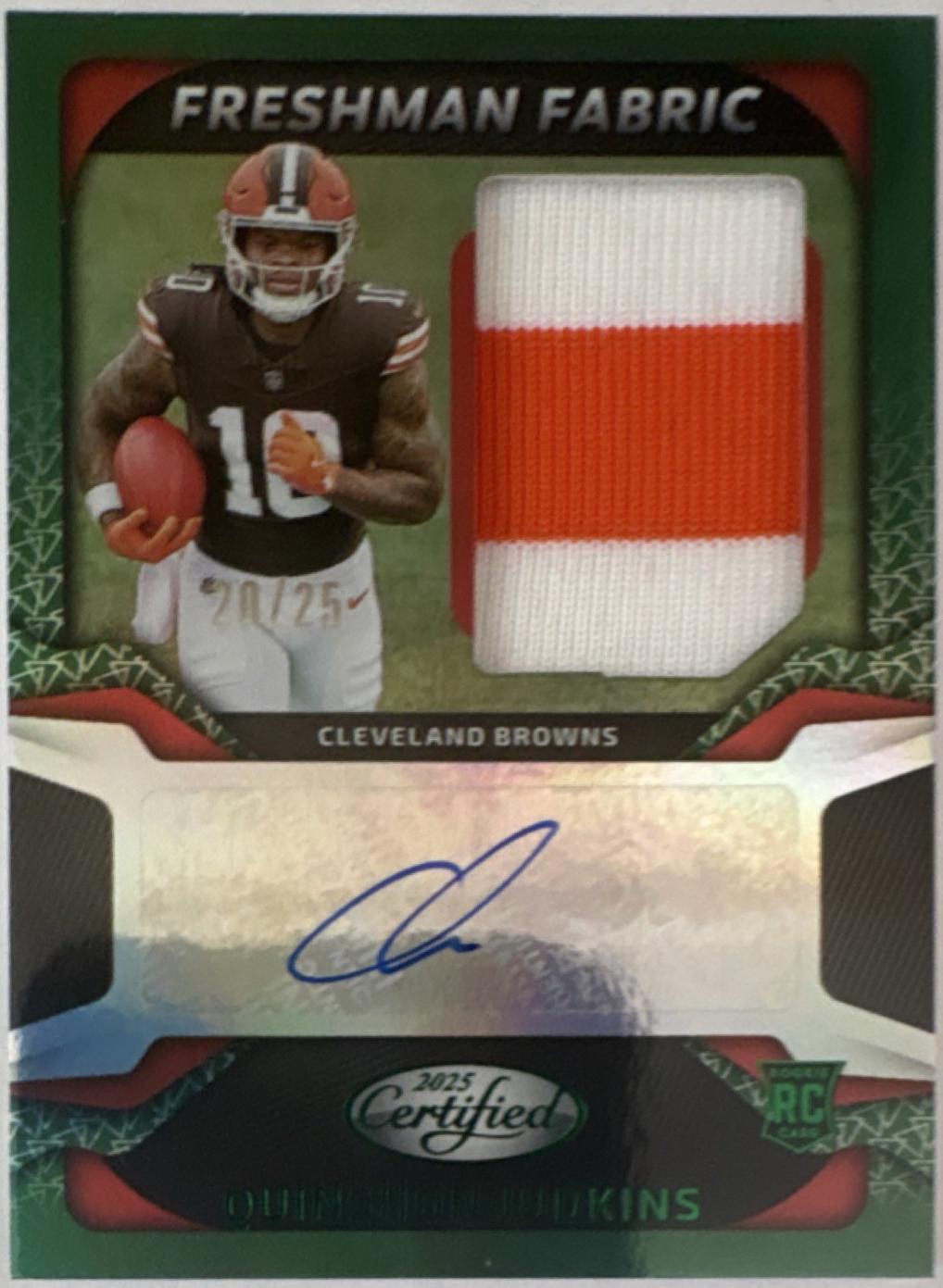 Quinshon Judkins [Mirror Green] #FBC-QJS