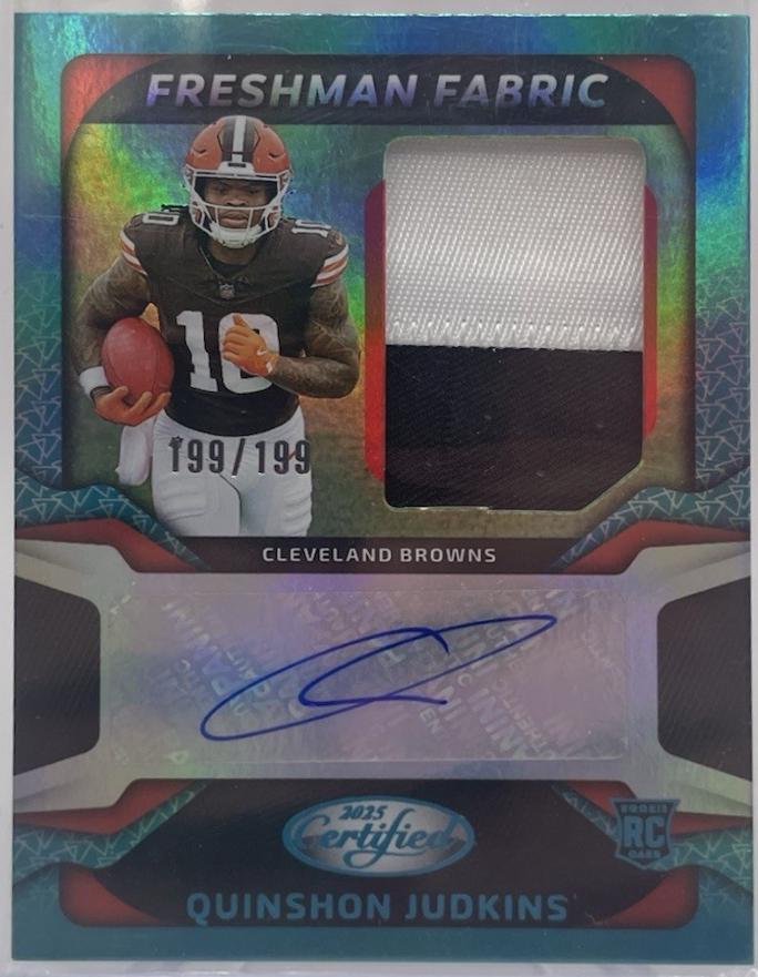 Quinshon Judkins [Mirror Teal] #FBC-QJS