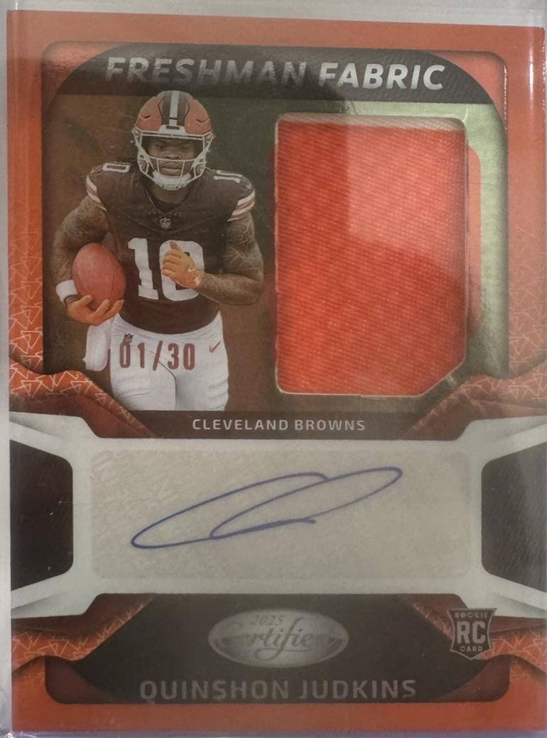 Quinshon Judkins [Orange Etch] #FBC-QJS