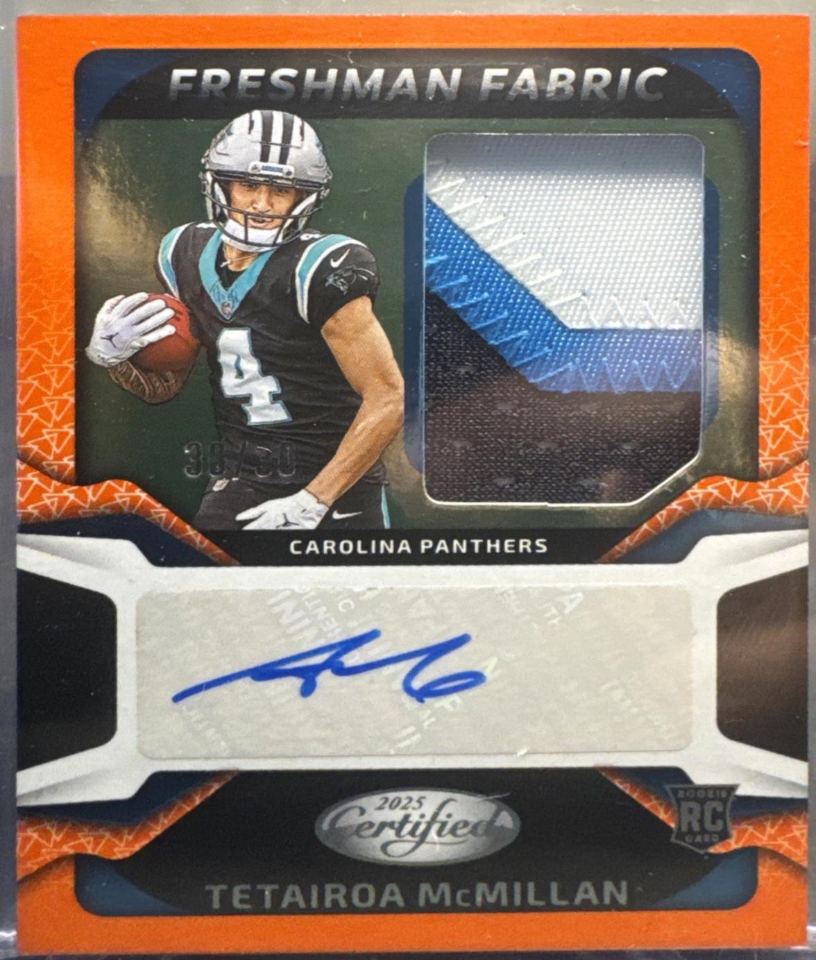 Tetairoa McMillan [Orange Etch] #FBC-TMN