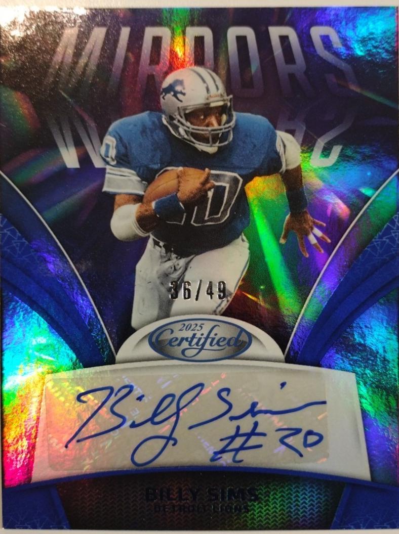Billy Sims [Blue] #MS-BSI