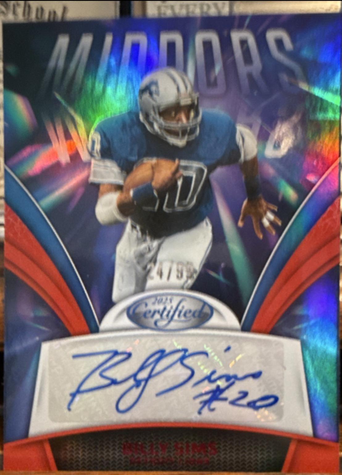 Billy Sims [Red] #MS-BSI